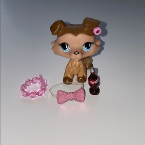 Lps Collie Dog + 3 piece accessories